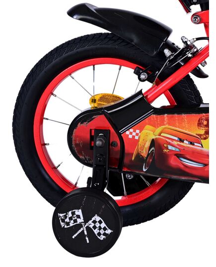 Disney Cars Kinderfahrrad - Jungen - 14 Zoll - Rot - Zwei Handbremsen