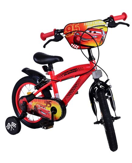 Disney Cars Kinderfahrrad - Jungen - 14 Zoll - Rot - Zwei Handbremsen