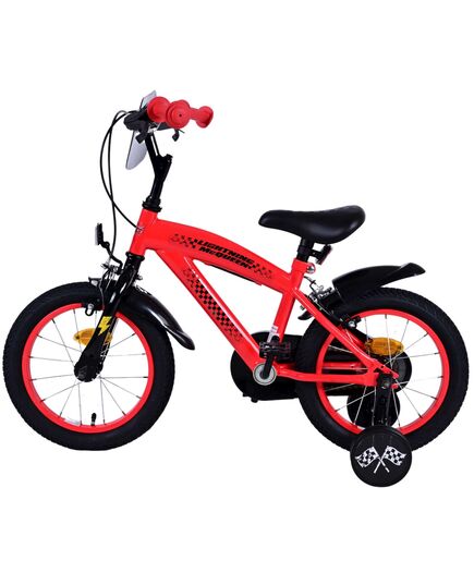 Disney Cars Kinderfahrrad - Jungen - 14 Zoll - Rot - Zwei Handbremsen