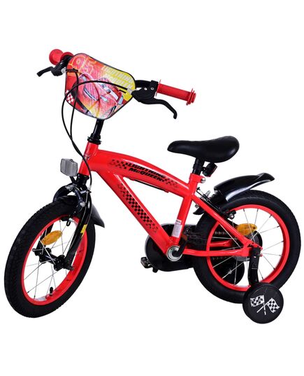 Disney Cars Kinderfahrrad - Jungen - 14 Zoll - Rot - Zwei Handbremsen