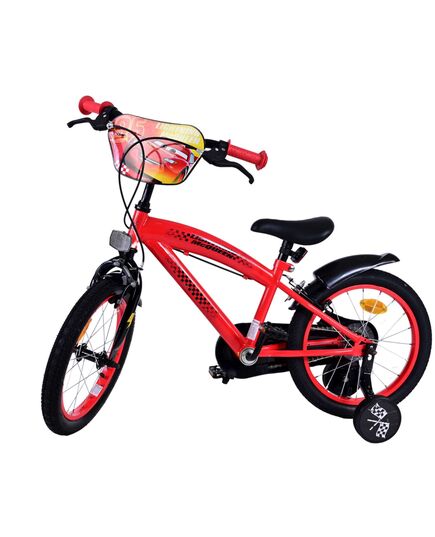 Disney Cars Kinderfahrrad - Jungen - 16 Zoll - Rot - Zwei Handbremsen