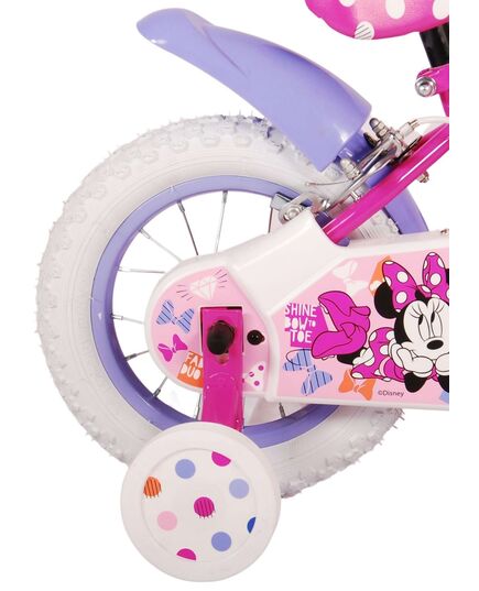 Disney Minnie Cutest Ever! Kinderfahrrad - Mädchen - 12 Zoll - Rosa - Zweihandbremsen