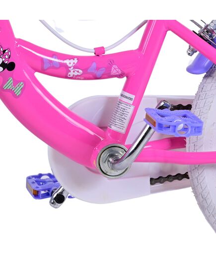 Disney Minnie Kinderfahrrad - Mädchen - 16 Zoll - Rosa - Zweihandbremsen