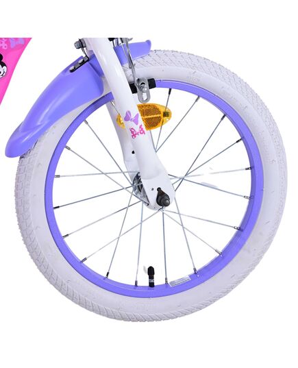 Disney Minnie Kinderfahrrad - Mädchen - 16 Zoll - Rosa - Zweihandbremsen