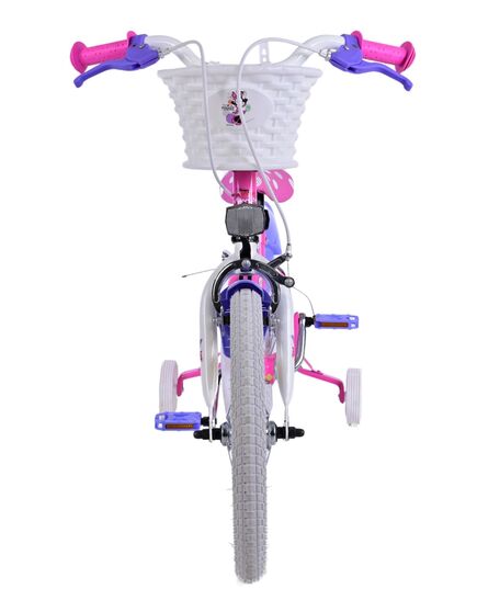 Disney Minnie Kinderfahrrad - Mädchen - 16 Zoll - Rosa - Zweihandbremsen