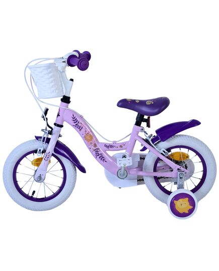 Disney Wish Kinderfahrrad - Mädchen - 12 Zoll - Lila - Zwei Handbremsen