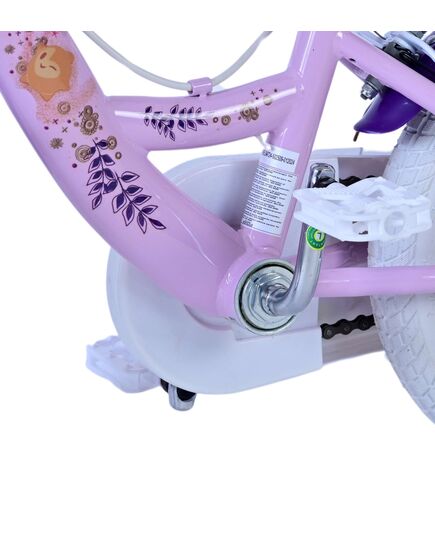 Disney Wish Kinderfahrrad - Mädchen - 12 Zoll - Lila - Zwei Handbremsen