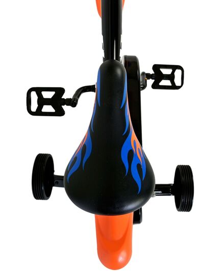 Hot Wheels Kinderfahrrad - Jungen - 12 Zoll - Schwarz Orange Blau - Zweihandbremsen