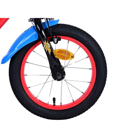 Ultimate Spider-Man Kinderfahrrad - Jungen - 14 Zoll - Blau/Rot - Zweihandbremsen