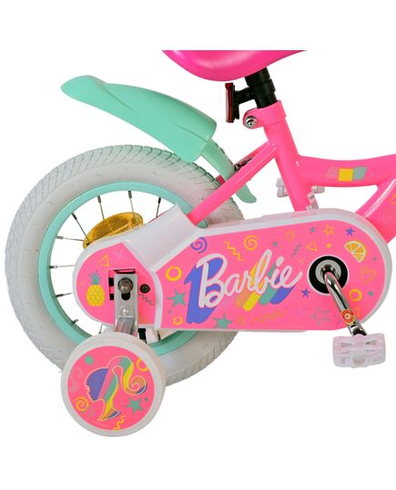 Barbie Kinderfahrrad - Mädchen - 12 Zoll - Rosa