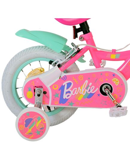 Barbie Kinderfahrrad - Mädchen - 12 Zoll - Rosa - Zweihandbremsen