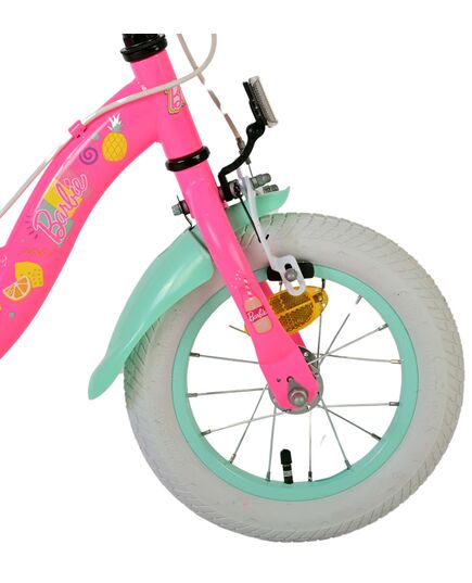 Barbie Kinderfahrrad - Mädchen - 12 Zoll - Rosa - Zweihandbremsen