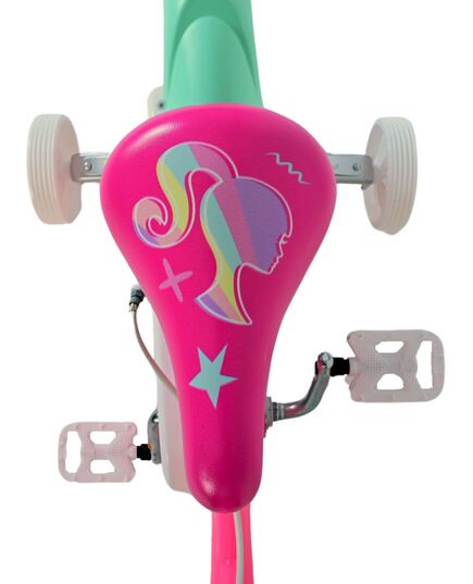 Barbie Kinderfahrrad - Mädchen - 12 Zoll - Rosa - Zweihandbremsen