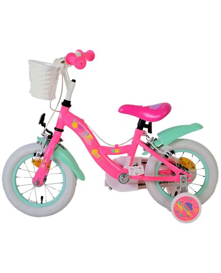 Barbie Kinderfahrrad - Mädchen - 12 Zoll - Rosa - Zweihandbremsen