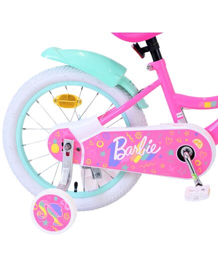 Barbie Kinderfahrrad - Mädchen - 16 Zoll - Rosa - Zwei Handbremsen