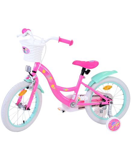 Barbie Kinderfahrrad - Mädchen - 16 Zoll - Rosa - Zwei Handbremsen