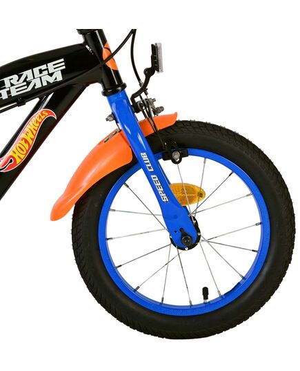 Hot Wheels Kinderfahrrad - Jungen - 14 Zoll - Schwarz Orange Blau