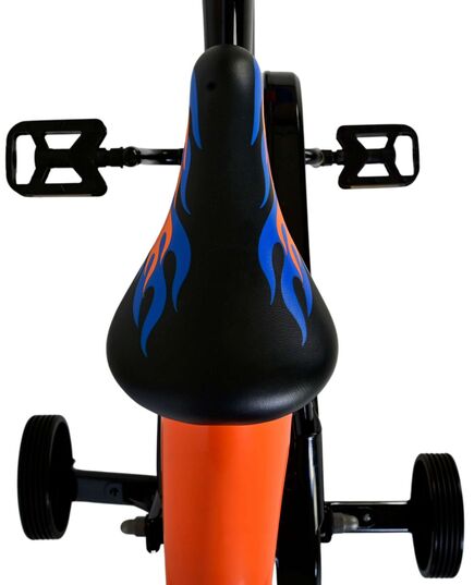 Hot Wheels Kinderfahrrad - Jungen - 16 Zoll - Schwarz Orange Blau - Zweihandbremsen