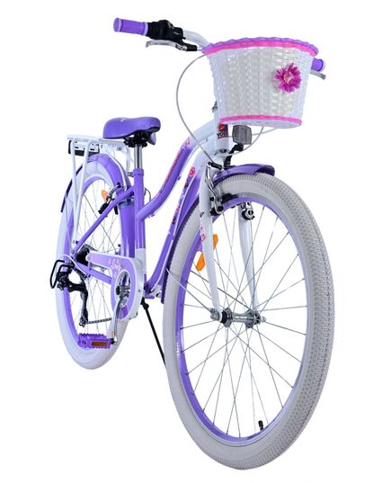 Volare Lovely Kinderfahrrad - Mädchen - 26 Zoll - Lila - 7 Gang