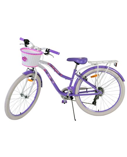 Volare Lovely Kinderfahrrad - Mädchen - 26 Zoll - Lila - 7 Gang