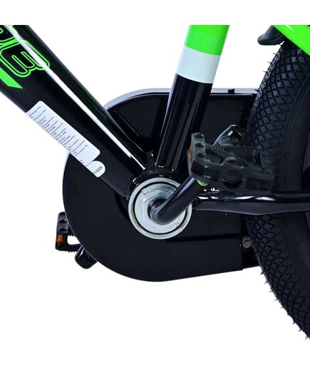 Volare Sportivo Kinderfahrrad – Jungen – 14 Zoll – Grün Schwarz – Zwei Handbremsen