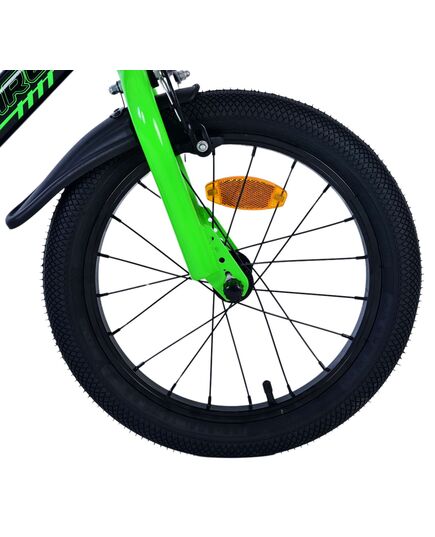 Volare Sportivo Kinderfahrrad – Jungen – 16 Zoll – Grün Schwarz – Zwei Handbremsen
