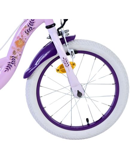 Disney Wish Kinderfahrrad - Mädchen - 16 Zoll - Lila - Zwei Handbremsen