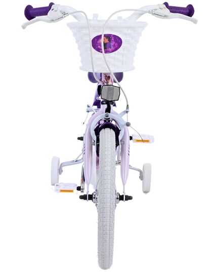 Disney Wish Kinderfahrrad - Mädchen - 16 Zoll - Lila - Zwei Handbremsen