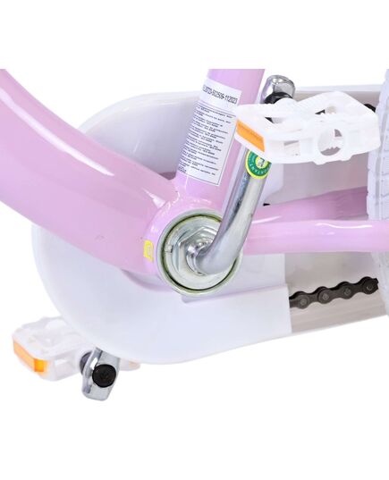 Disney Wish Kinderfahrrad - Mädchen - 16 Zoll - Lila - Zwei Handbremsen