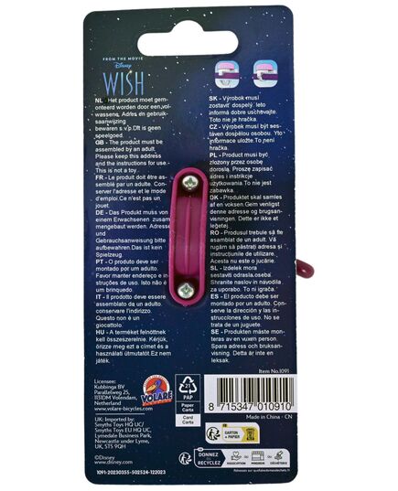 Disney Wish Fahrradklingel - Mädchen - Lila