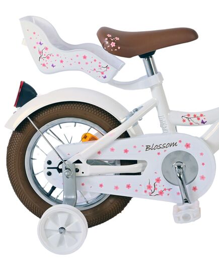 Volare Blossom Kinderfahrrad - Mädchen - 12 Zoll - Weiß