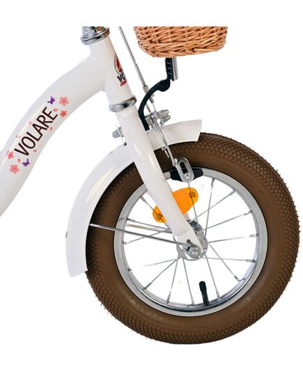 Volare Blossom Kinderfahrrad - Mädchen - 12 Zoll - Weiß