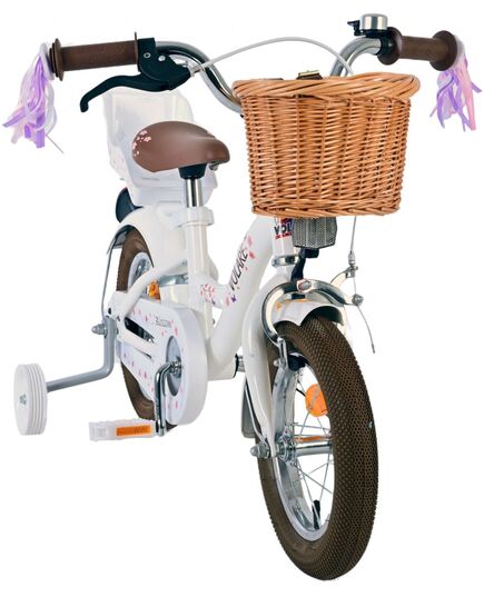 Volare Blossom Kinderfahrrad - Mädchen - 12 Zoll - Weiß