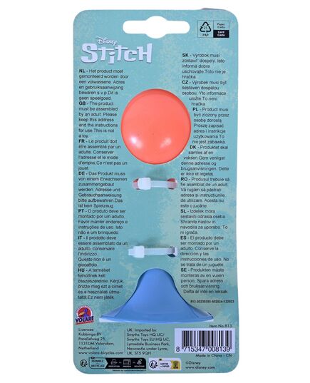 Disney Stitch Fahrradhupe – Korallenblau / Orange