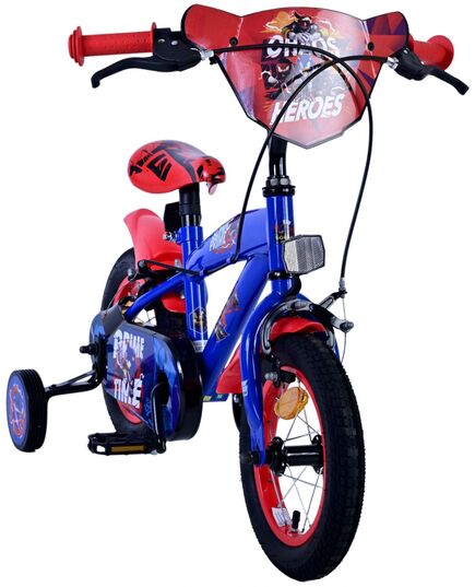 Sonic Prime Kinderfahrrad - Jungen - 12 Zoll - Blau Rot - Zweihandbremsen