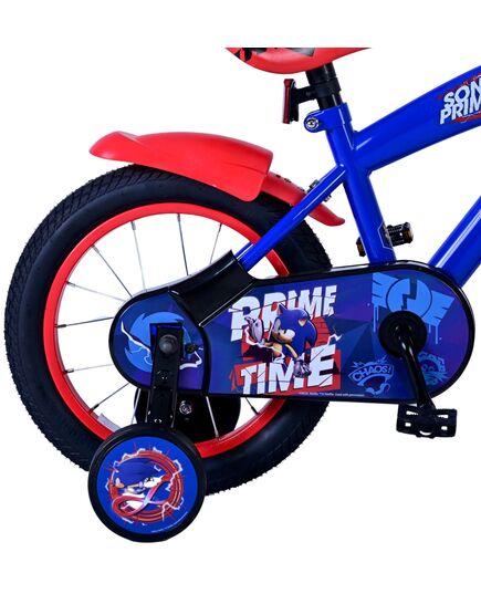 Sonic Prime Kinderfahrrad - Jungen - 14 Zoll - Blau Rot
