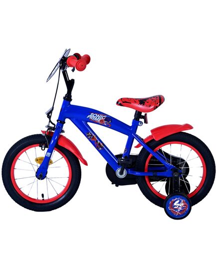 Sonic Prime Kinderfahrrad - Jungen - 14 Zoll - Blau Rot