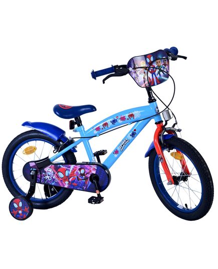Spidey Kinderfahrrad – Jungen – 16 Zoll – Blau – Zwei Handbremsen