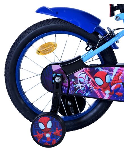 Spidey Kinderfahrrad – Jungen – 16 Zoll – Blau – Zwei Handbremsen