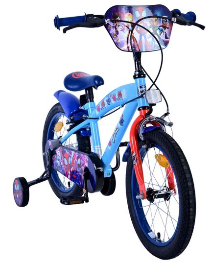Spidey Kinderfahrrad – Jungen – 16 Zoll – Blau – Zwei Handbremsen