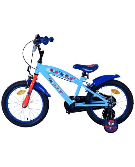 Spidey Kinderfahrrad – Jungen – 16 Zoll – Blau – Zwei Handbremsen