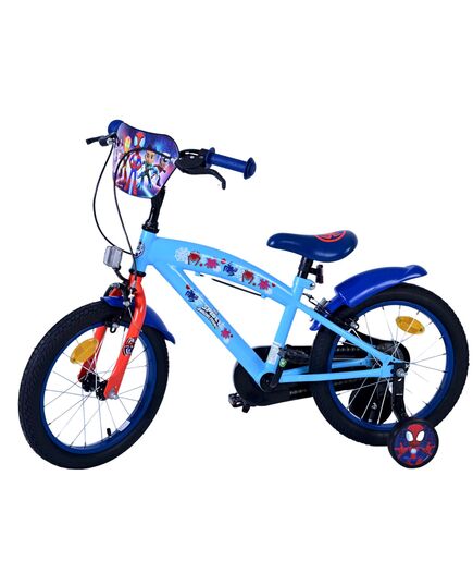 Spidey Kinderfahrrad – Jungen – 16 Zoll – Blau – Zwei Handbremsen