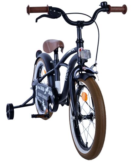 Volare Black Cruiser Kinderfahrrad - Jungen - 16 Zoll - Schwarz