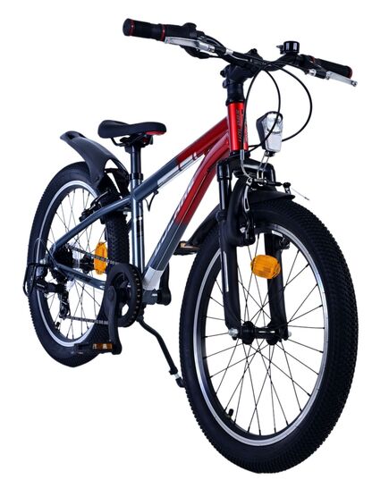Volare XC Race Kinderfahrrad - 20 Zoll - 7 Gang - Rot/Grau