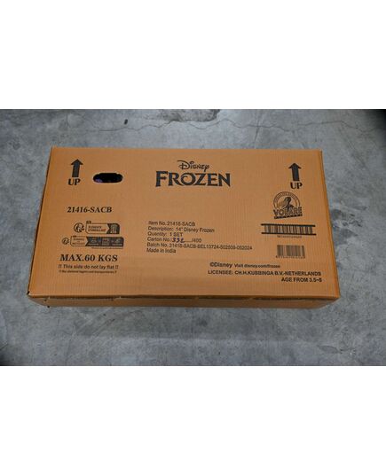 Disney Frozen 2 Kinderfahrrad - Mädchen - 14 Zoll - Blau/Lila