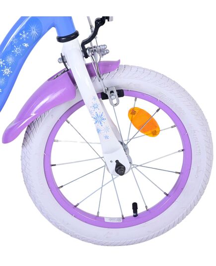 Disney Frozen 2 Kinderfahrrad - Mädchen - 14 inch - Blau / Lila