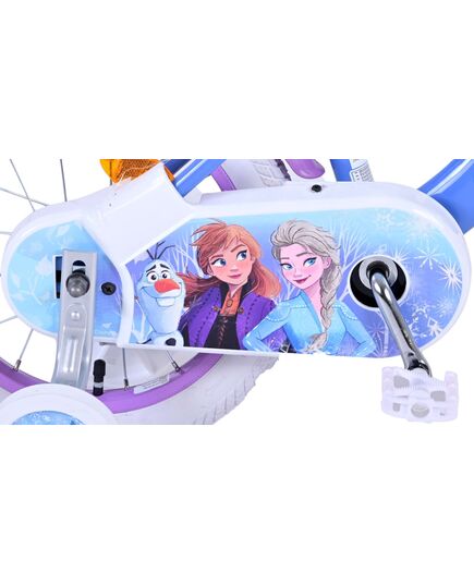 Disney Frozen 2 Kinderfahrrad - Mädchen - 14 inch - Blau / Lila