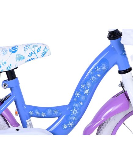 Disney Frozen 2 Kinderfahrrad - Mädchen - 14 inch - Blau / Lila