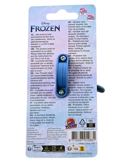 Disney Frozen 2 Fahrradklingel – Mädchen – Blau Lila
