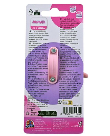 Disney Minnie Bow-Tique Fahrradklingel – Mädchen – Rosa